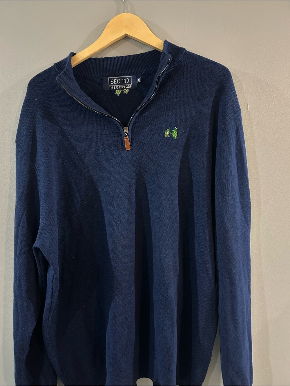 SEC 119 Men's Navy Quarter-Zip Sweater Grateful Dead